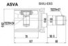 ASVA BXIU-E83 Joint Kit, drive shaft